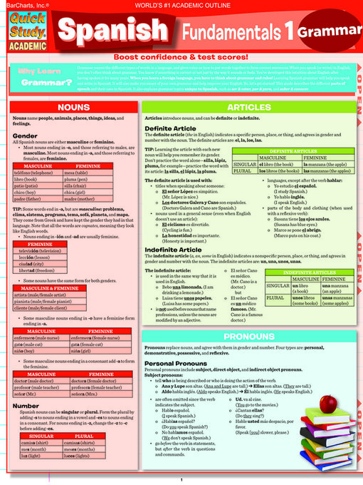 Title details for Spanish Fundamentals 1 by BarCharts, Inc. - Available